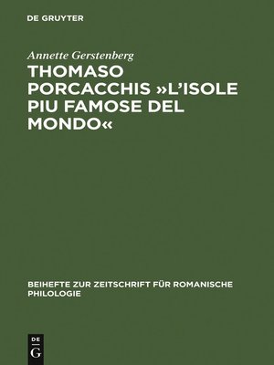 cover image of Thomaso Porcacchis »L'Isole piu famose del mondo«